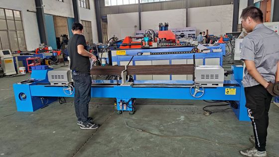 Machine de déchiquetage de tubes solides à double tête hydraulique DJ80