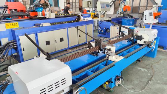 Machine de déchiquetage de tubes solides à double tête hydraulique DJ80